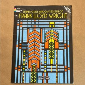 Frank Lloyd Wright Stained Glass Design Coloring Book New